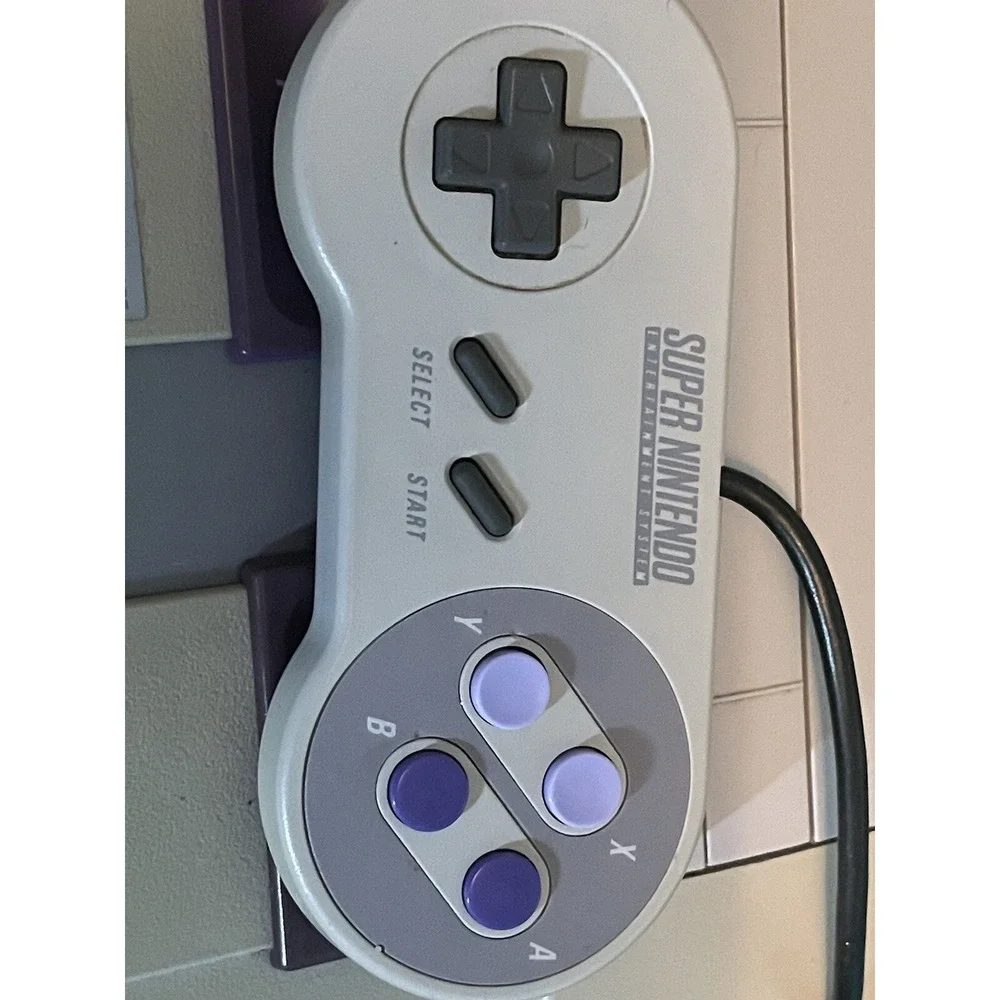 Super Nintendo SNES System Console With 1 OEM‎ Controller Authentic